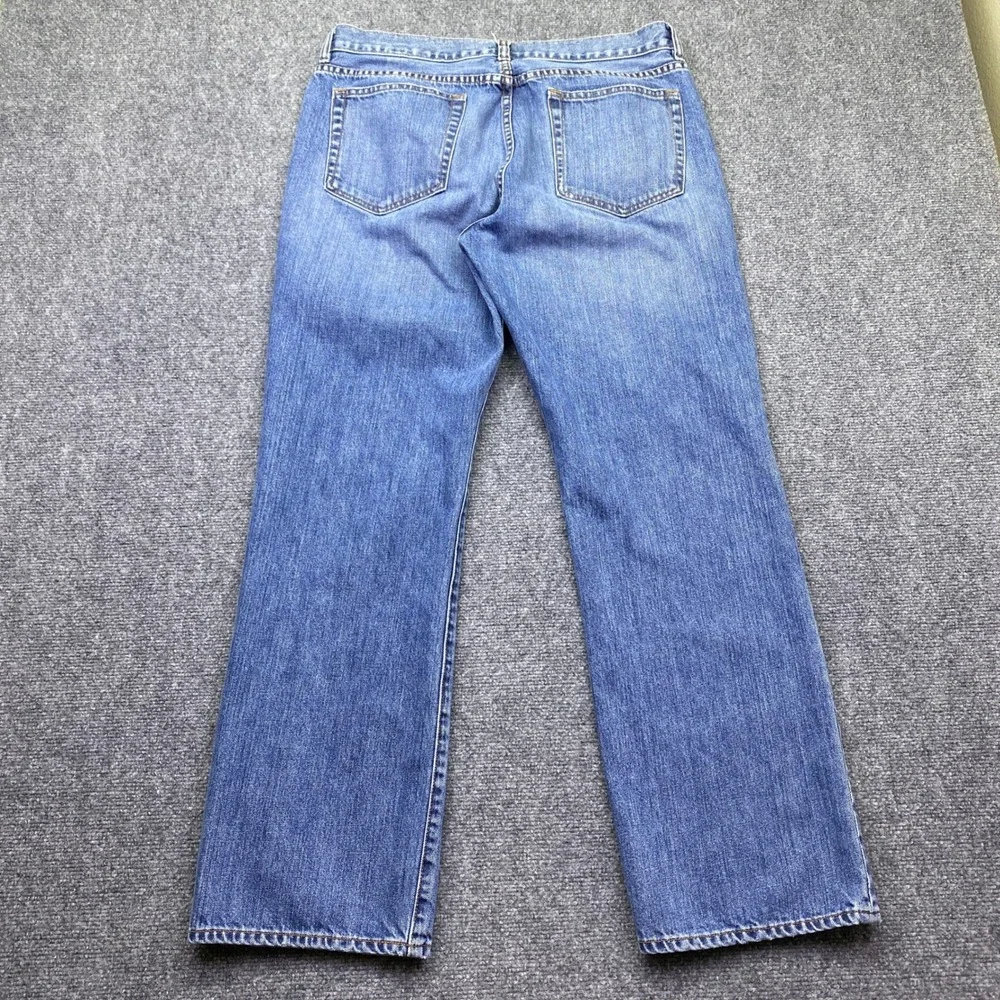 J.Crew Mens Sz 36 Bootcut Jeans Blue Denim 100% Cotton Style 86572 Western Retro